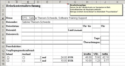 Download Reisekostenabrechnung - ein Excel-Formular