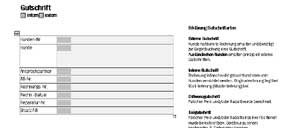 Download Gutschrifterteilung - ein Word-Formular