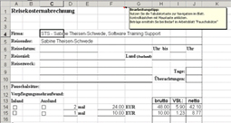 Download Reisekostenabrechnung - ein Excel-Formular Download Reisekostenabrechnung - ein Excel-Formular