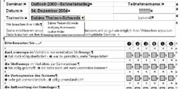 Download Seminarbewertung - ein Word-Formular